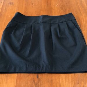 Black pinstripe skirt